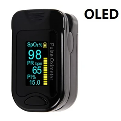 OLED Black Пальчиковый Пульсоксиметр De Dedo Pulso Oximetro Домашний медицинский Пульс оксиметр пульсиоксиметром Пальчиковый Пульсоксиметр CE светодиодный O светодиодный - Цвет: OLED Black