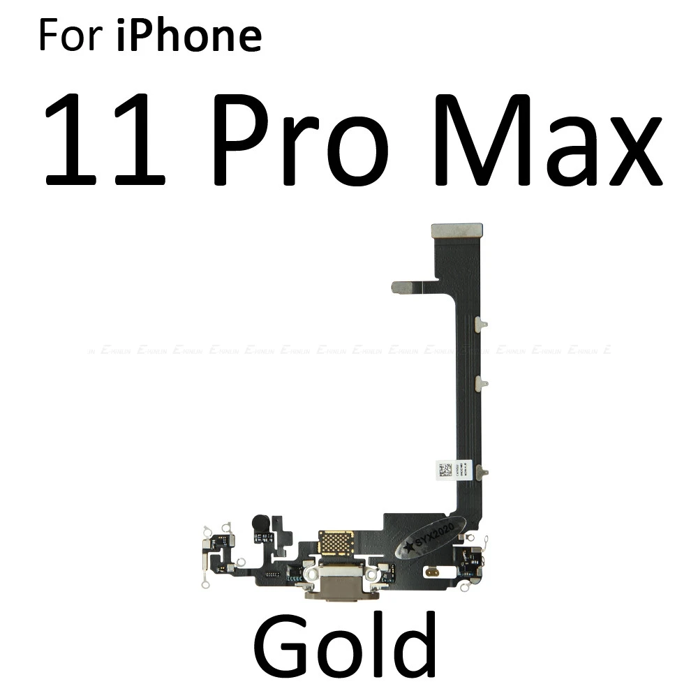 USB Dock Connector Charging Port Flex Cable For iPhone 11 Pro Max Charger Plug Headphone Audio Jack With Microphone Flex Cable