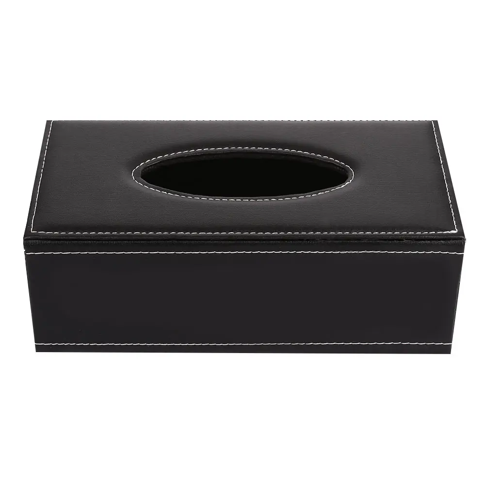 Leather Tissue Box Sundries Storage Household Supplies Large Volume Storage Box Fashionable Table Space Saver Domestic - Цвет: 1