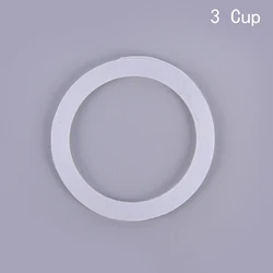 Set of 2 Silicone Seal Rings - Flexible Washer Gaskets for Coffee Makers and Kitchen Accessories (3 cup)