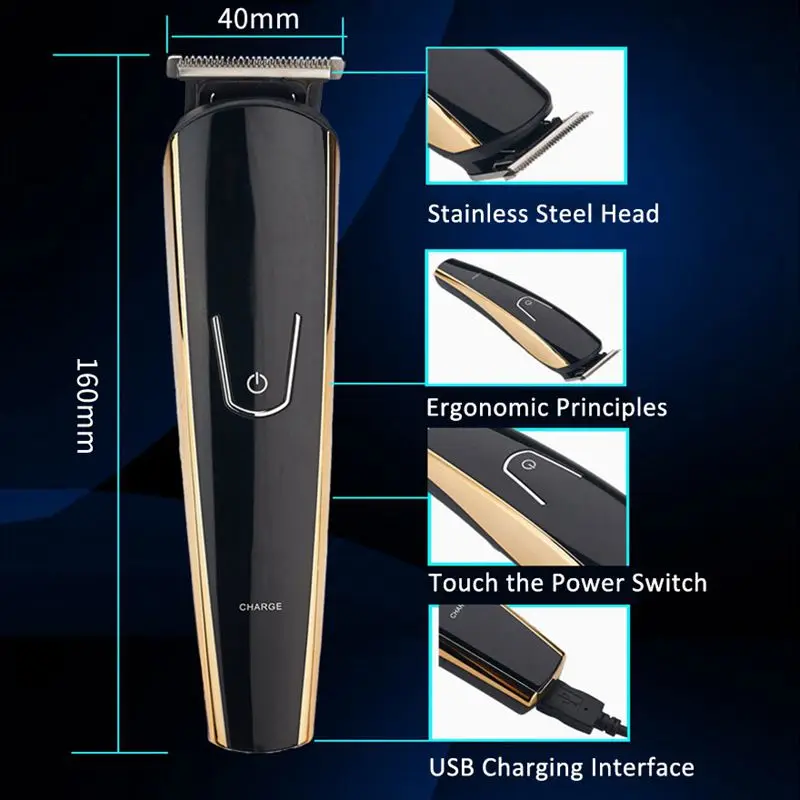 5 In 1 Men Hair Clipper Electric trimmer for beard Razor Rechargeable Mustache Shaver Styling Tools EU Plug