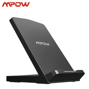 

Mpow PA178 Faster Wireless Charger Stand 10w/7.5w/5w Qi-Certified Desktop Phone Charger Universal For Smartphone Case Friendly