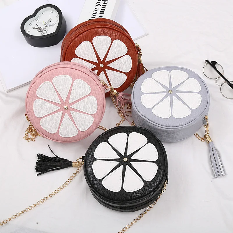 

Small Bag Women's 2019 New Style Small round Bag Korean-style Fashion Shoulder Bag Tassels WOMEN'S Bag