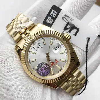 

luxury men wristwatch U1 40mm automatic mechanical rolexable sweeping AAA DateJUST stainless steel watches Original LOGO