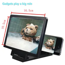 Дропшиппинг 3D экран усилитель мобильного телефона увеличительное HD Подставка для видео складной экран увеличенная защита глаз держатель телефона