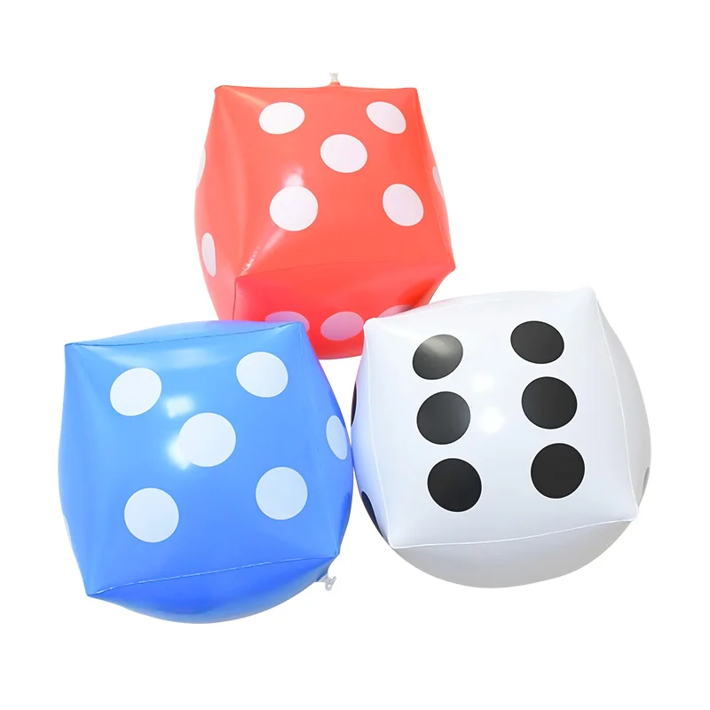 30Cm inflatable multi color blow-up cube pvc dice toy game toy BE 