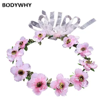 

New Straw Hat Garland European American Cloth Art Handmade Hair Hoop Bride Travel Headband Wedding Hair Decoration