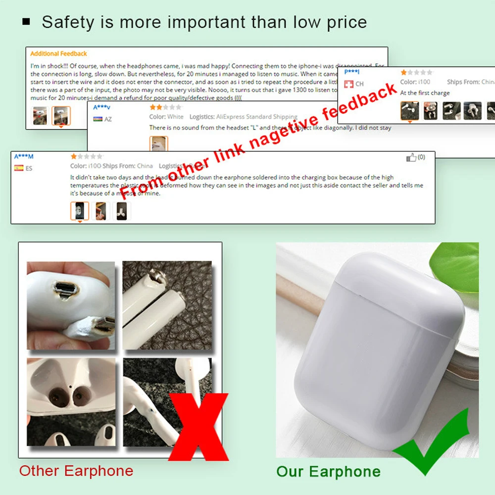  2019 i12 TWS Original matte bluetooth earphone mini earphone bluetooth 5.0 Touch Pop up wireless he - 4000215361713