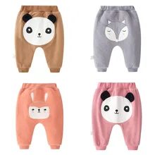 Одежда для новорожденных милые хлопковые зимние детские штаны с рисунком для мальчиков и девочек детские штаны для девочек