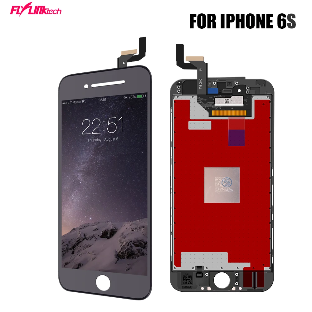 Flylinktech ЖК-экран класс ААА для iPhone 6s сенсорный экран Замена без битых пикселей 3D