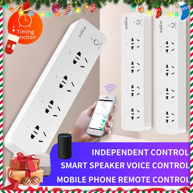 Broadlink MP1 WiFi розетка умный дом автоматизация 4 3G 4G беспроводное приложение Android iOS