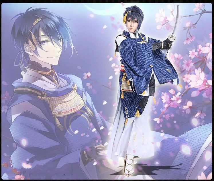 Touken Ranbu Online Mikazuki Munechika костюмы для косплея Кимоно костюмы на Хэллоуин для взрослых
