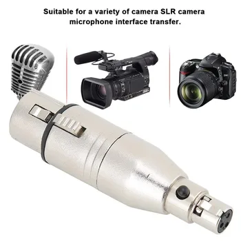 

XLR Female 3pin Jack Plug To Mini XLR Female 3 Pin Jack Audio Mic Microphone Adapter Connector Converter