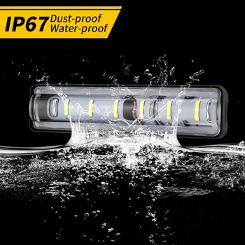 

Replacement LED Work Light DRL Motorcycle White Fog Light Brake Reverse Lamp 12V-24V