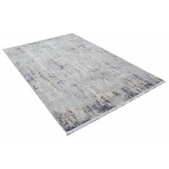 

Apex Luxia 5 'x 8' Polypropylene Navy Blue/Gray Area Rug