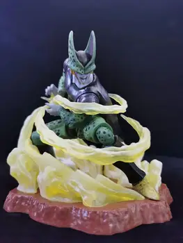 

Anime Dragon Ball Kai Cell Final kamehameha Ichiban Kuji Statue Akira Toriyama Comic 15CM Figure Model Toy