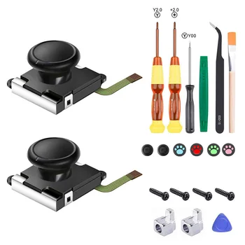 

22pcs for Nintend Switch NS Joy-Con compatible 3D Joystick for Switch control Right/ left sensor Replacement Gamepad Tools