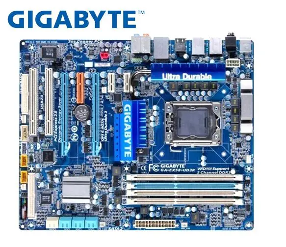 GIGABYTE GA-EX58-UD3R X58 оригинальная твердотельная материнская плата EX58-UD3R LGA 1366 DDR3 Материнская плата