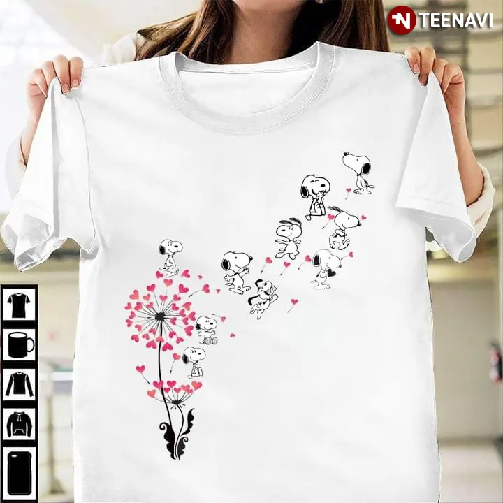 Love Snoopy Dandelion T-Shirt | Мужская одежда
