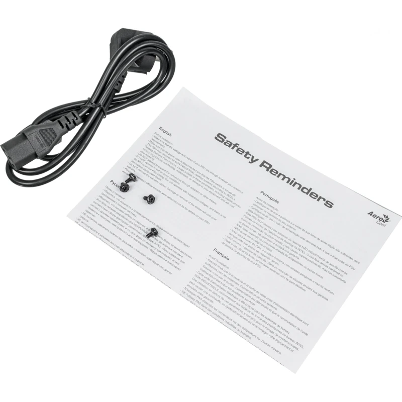 Блок питания Aerocool ATX 600W VX PLUS 600W(24+4+4pin) 120mm fan 3xSATA RTL