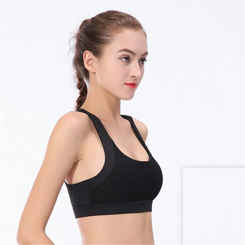 Sexy Women Sports Bra Top Push Up Running Yoga Bra Shockproof Breathable Hollow Female Gym Fitness Bra Sujetador Deportivo Mujer