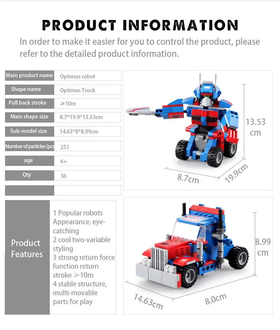 CADA C52019 Optimus Robot