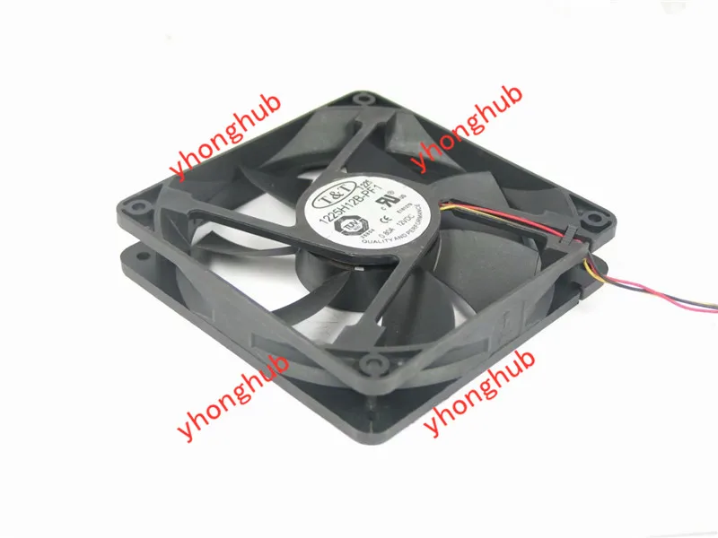 Emacro для T& 1225H12B-PF1 DC 12V 0.80A 120x120x25 мм 3-Провода Сервер вентилятор охлаждения