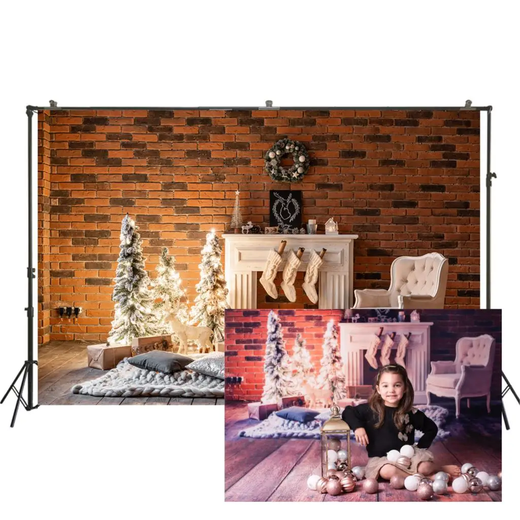 HUAYI Christmas Backdrop Xmas Holiday Family Party Photography Backdrops Studio Child Baby Photo Background W-3500 | Электроника