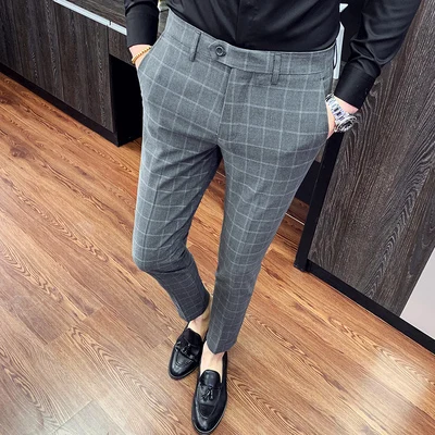 checked pants for mens