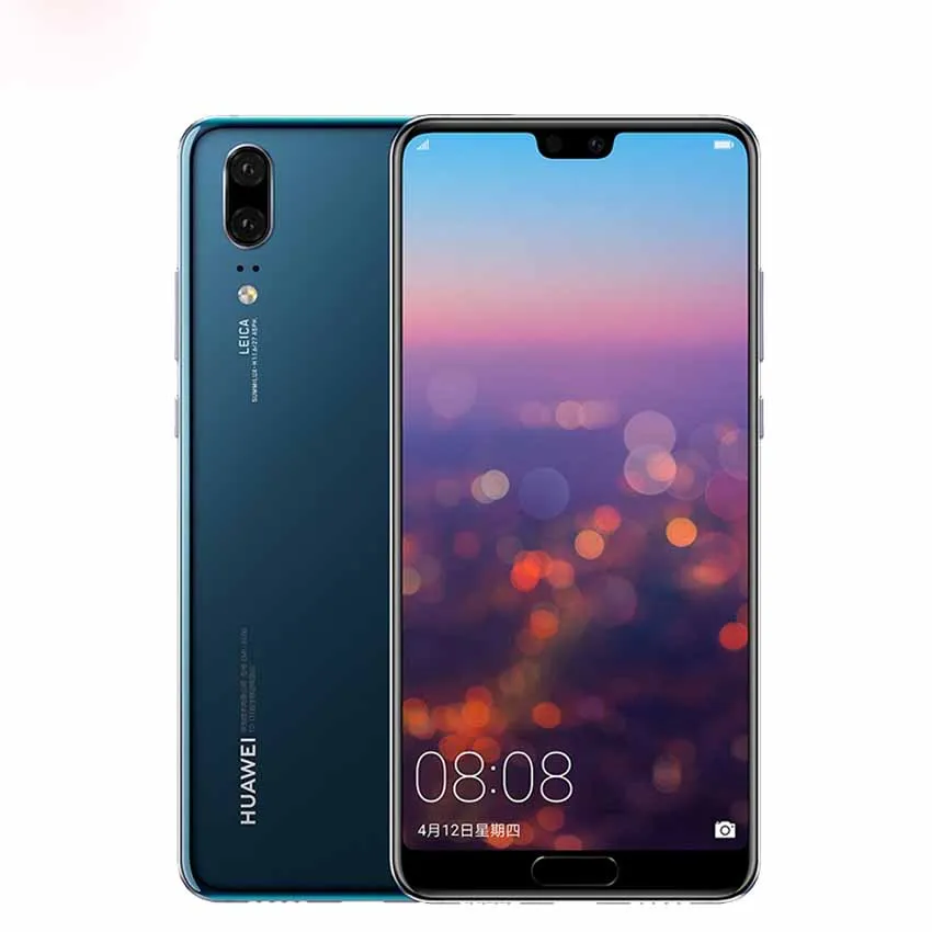 In Stock Huawei P20 Full LTE Band AI Smartphone Dual Rear Camera 5.8 inch Full View Screen SuperCharge NFC Android 8.1 4GB 128GB latest huawei dual sim phones HUAWEI