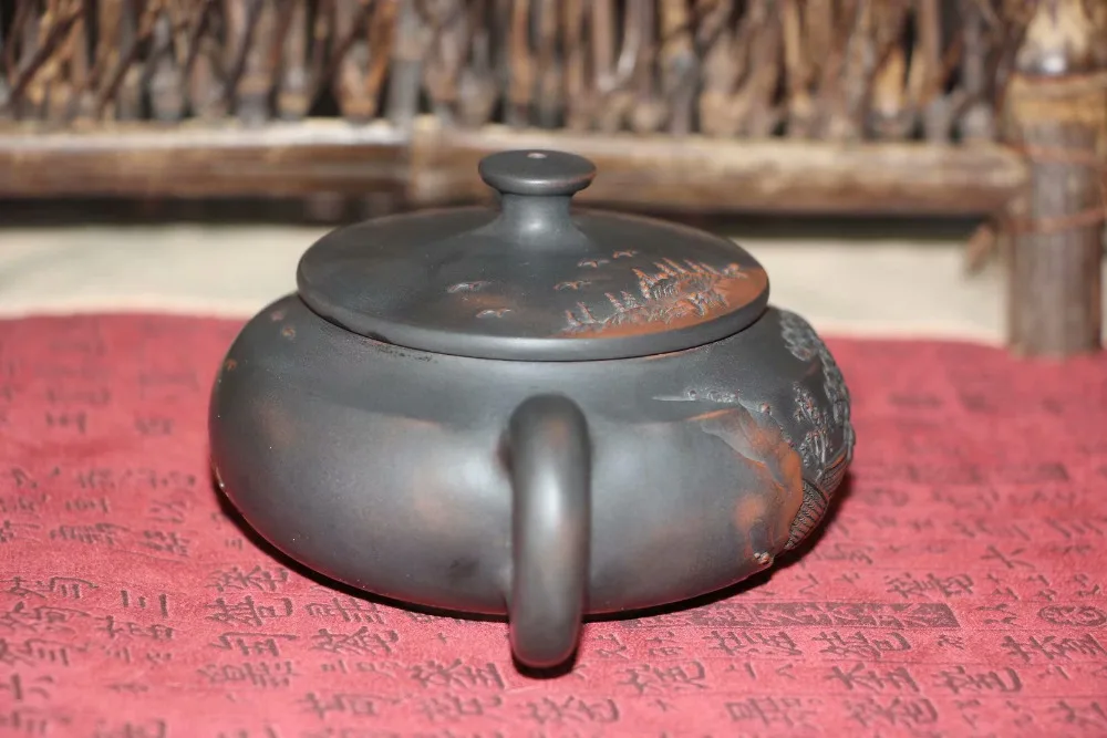 Jian shui purple ceramic tea pot Китайский чайник Цзяньшуйская керамикачайник из Цзяньшуй* Banyue Hu "Полумесяц* about 200ml