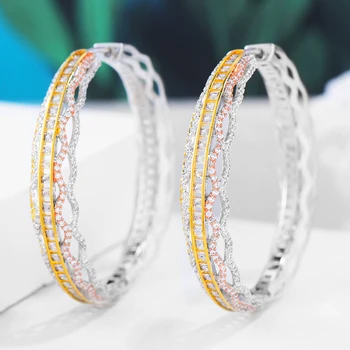 

Attractive Noble Exquisite Hollow Hoop Earrings Accesories for Women Daily Wedding Party Important Meeting Jewelry