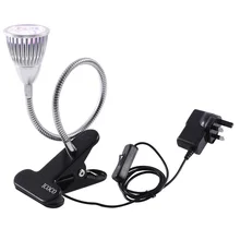 5W LED Grow Lights Clip Desk Table Lamp Growing LED Bulbs with Clamp Flexible Gooseneck 360 Degree for Indoor Garden Plants