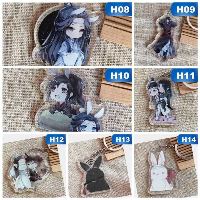 

Hot Anime Mo Dao Zu Shi Keychain Cartoon Grand-Master Of Demonic Holder Fashion Cultivation Keyrings Jewelry Christmas Gift