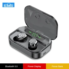 Wireless Headphones Earphones Bluetooth 5.0 TWS Stereo Earbuds Bass Headset With 1500 mAh Charging Case and LED Power Display