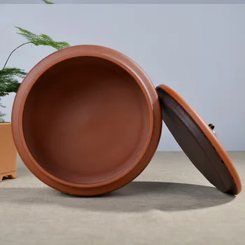 

Sealed Tea Package Can Kitchen Spice Storage Tank Ceramic Tea Storage Box Crude Pottery Canister Home Teaware Decorative Jar