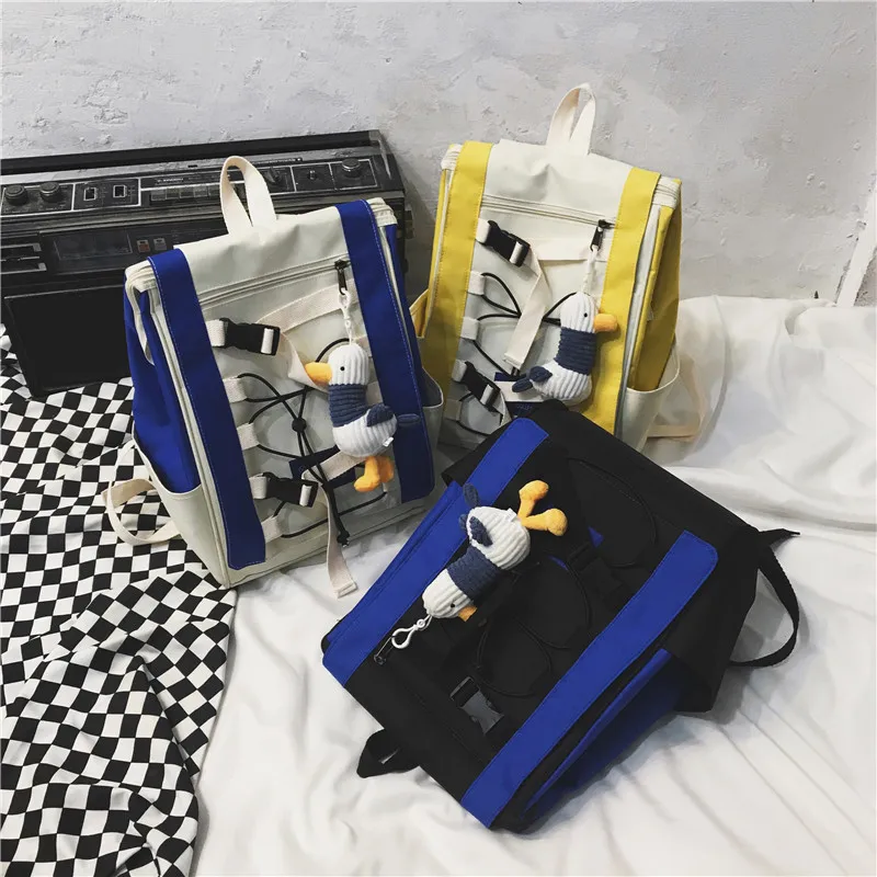 

Workwear School Bag Retro Backpack Women's 2019 New Style Large-Volume Japanese-style Men's INS Wind Korean-style High School Sc