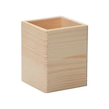 

2020 New Wooden Remote Control Storage Pen Phone Holder 1/2 Grid Organizer Desktop Office