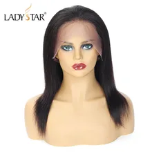 LADYSTAR, прямой парик на кружеве, 22 дюйма, 360, парик на кружеве, парики Remy для черных женщин, бразильский парик