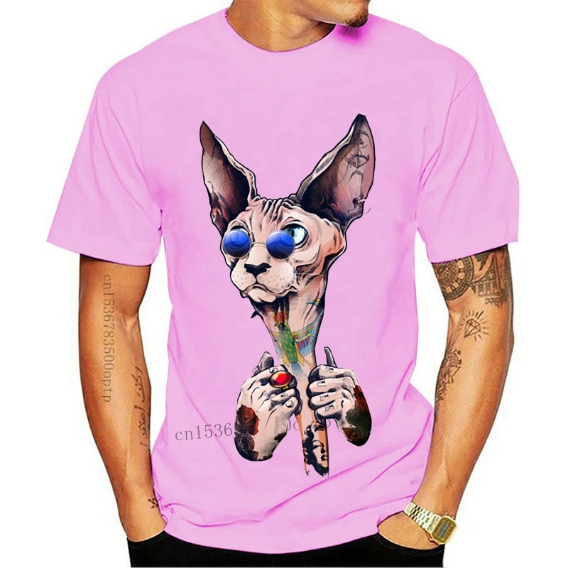 New 2021 Fashion Tshirt Men T-shirt Sphynx Cat Rules Tops &amp Tees Adult Classic Summer/Fall O Neck 100% Cotton Short Sleeve Cloth | Мужская