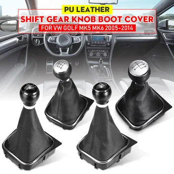 

Car Gear Shift Knob 5 6 Speed Stick Level With Leather Boot For VW Golf Jetta MK5 MK6 Golf 5 6 Rabbit MK6 2010-2014 Automatic