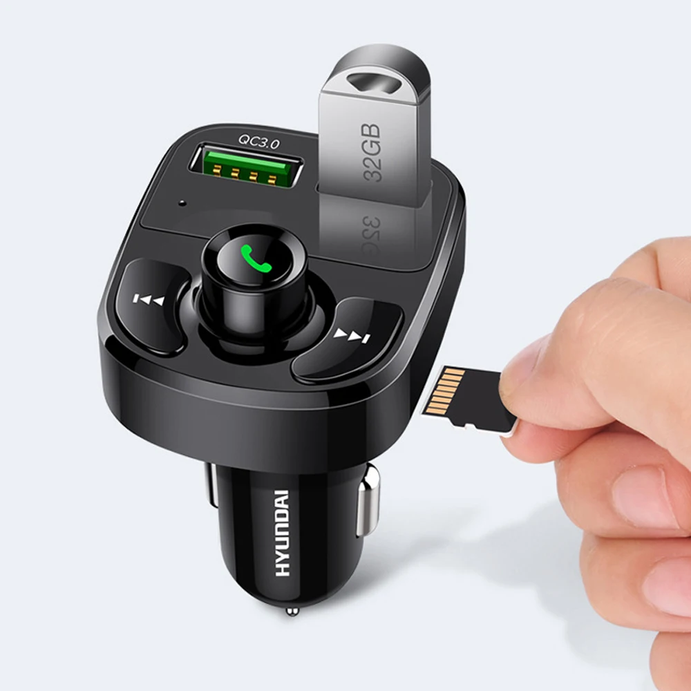 

Auto MP3 Speler Fm-zender Bluetooth Handsfree Car Kit Audio MP3 Speler Auto Lader Display Quick Charge Dual USB Auto lader