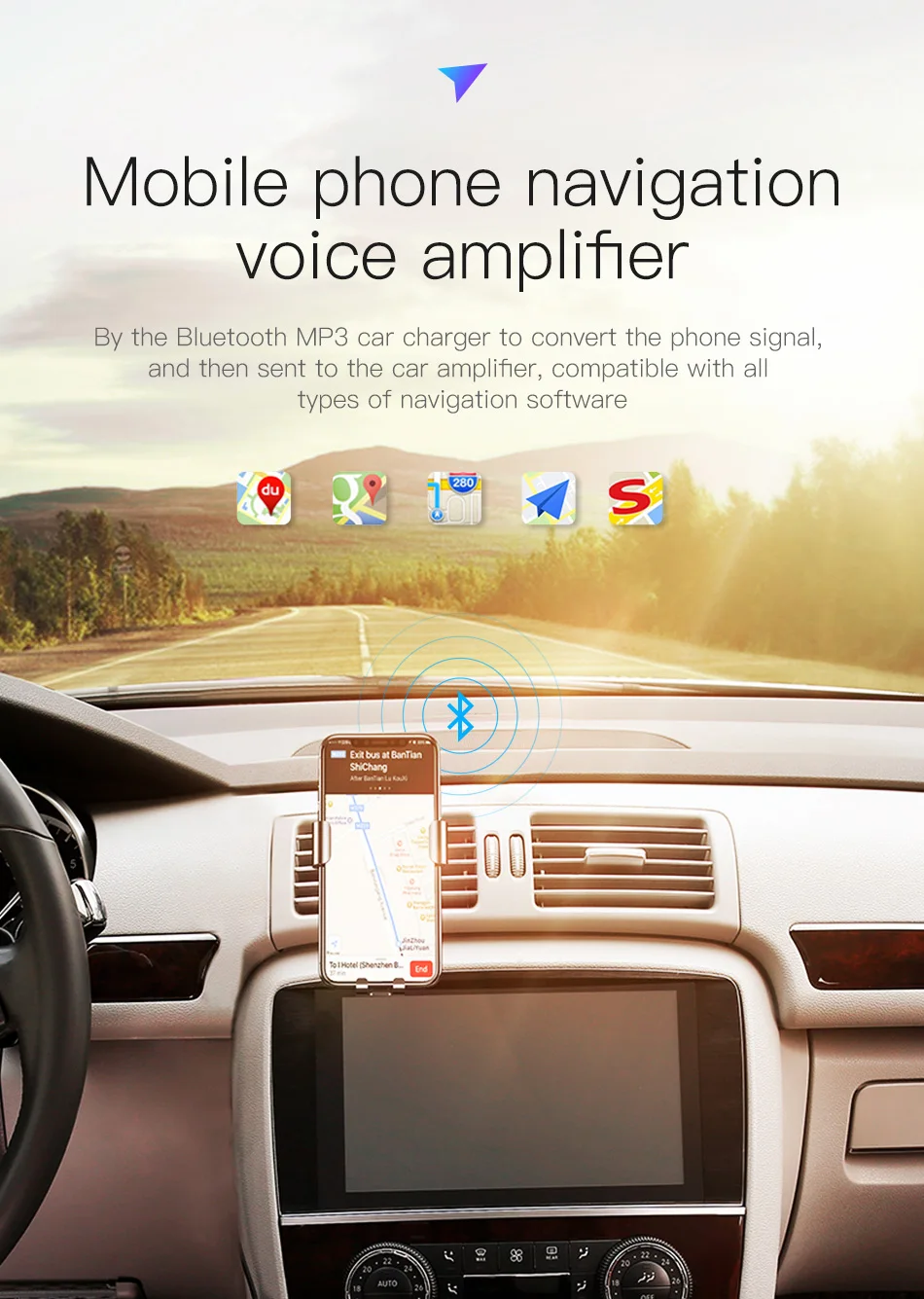 Baseus Wireless MP3 Vehicle Charger