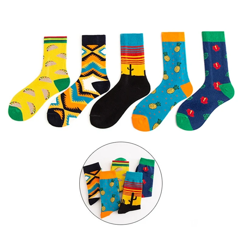 

Knee-High Cotton Socks Winter Funny Breathable High-quality Elastic Fiber Socks Material Casual Party Running Climbing Hiking8