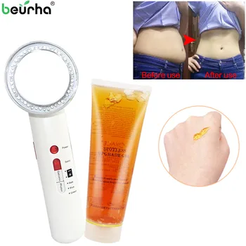 

Dropshipping Ultrasound Cavitation EMS Body Slimming Massager+slimming gel Weight Loss Cellulite Fat Burner Galvanic Ultrasonic