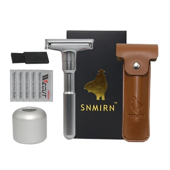 

SNMIRN Adjustable Safety Razor Double Edge Classic Mens Shaving Mild 1-6 File Hair Removal Shaver