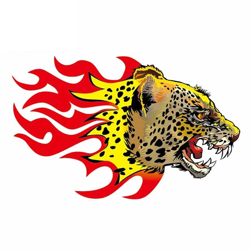 

Car Sticker Creative Cheetah Refrigerator Fine Pvc Decals Repair Car Fashion Funny Cover Scratch Decoration, ZWW0649, 13cm*8.3cm