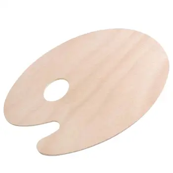 

1PC ULTNICE Wooden Palette Durable Handmade Smooth Ergonomic Professional Sturdy Palette