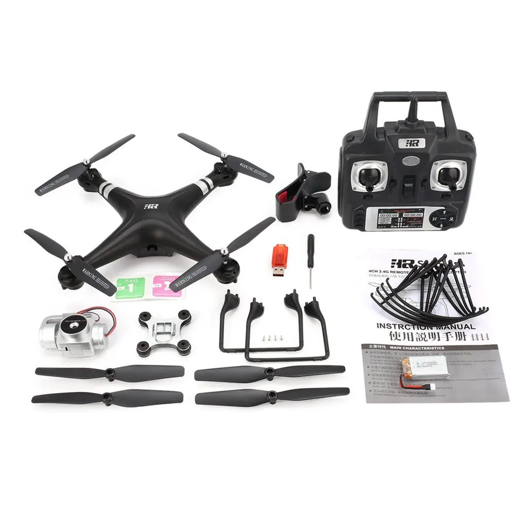 720P Black SH5HD 2,4G FPV Дрон Радиоуправляемый квадрокоптер с 720P регулируемой Wi-Fi камерой живое видео удерживающий высоту Безголовый режим возврат одной кнопкой - Цвет: 720P Black