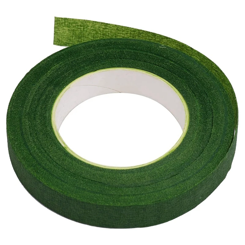 1Roll Artificial Flower Floral Tape Stamen Wrapping Florist Green Tapes  Self-adhesive Bouquet Floral Stem Tape Craft Supplies